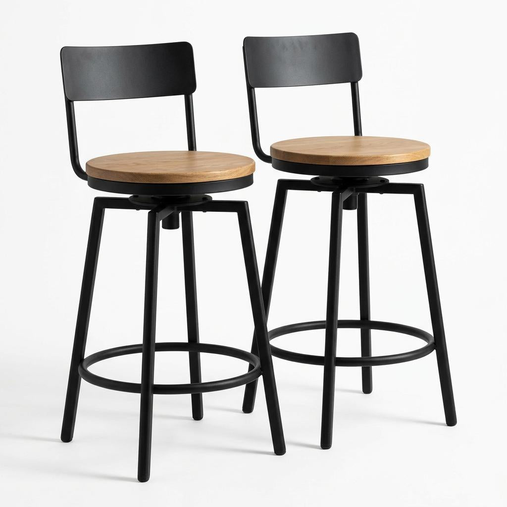 Tate Swivel Bar Stool (Set of 2)